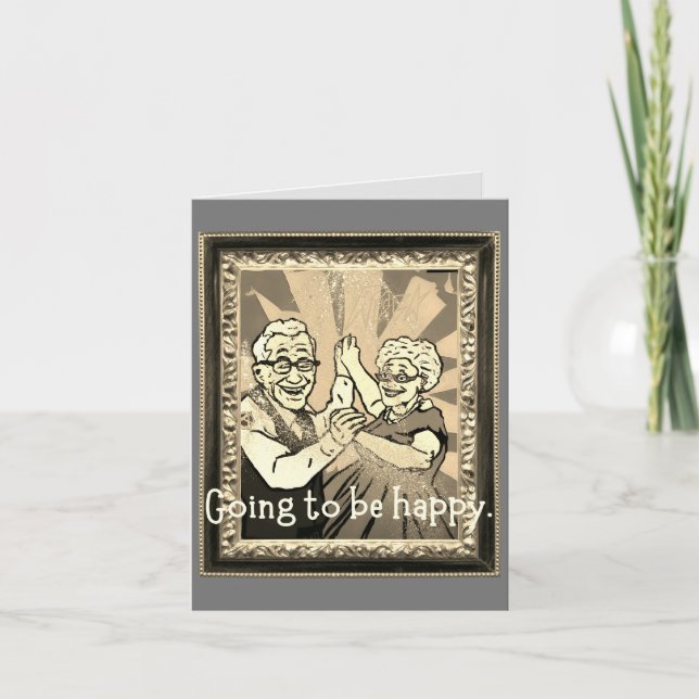 Cartão De Notas Vai ser feliz. (Frente)