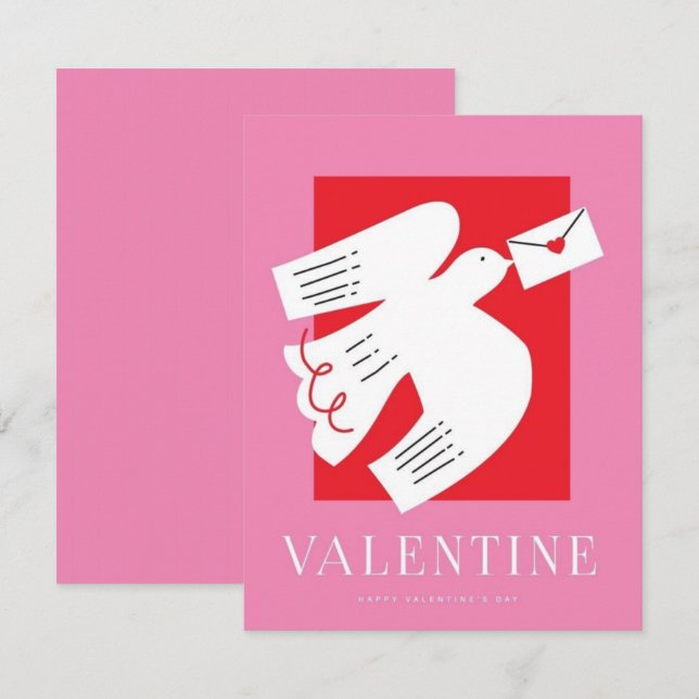 Cartão De Notas Valentine's Day  Be Mine Valentine's Day Card (Frente/Verso)