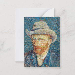 Cartão De Notas Van Gogh - Autorretrato com um chapéu de feltro de