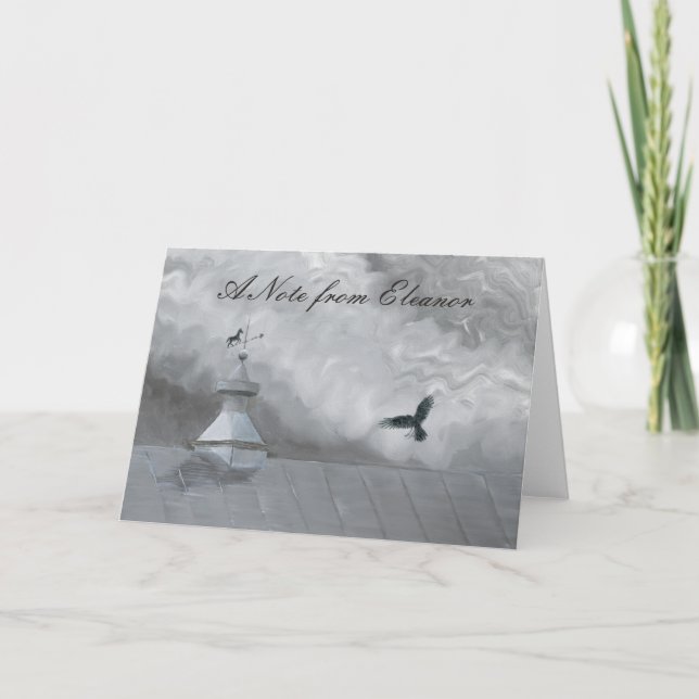 Cartão De Notas Vane Crow e Clima (Frente)