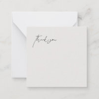 Vazio Contemporâneo De Casamento Beige Obrigado
