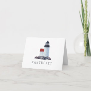 Cartão De Notas Vazio De Farol De Brant De Nantucket