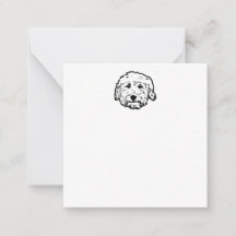 Vazio Goldendoodle Notecard - personalize-o