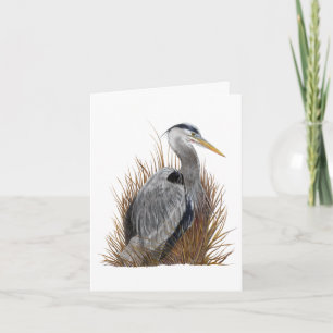 Cartão De Notas Vazio Heron Azul excelente