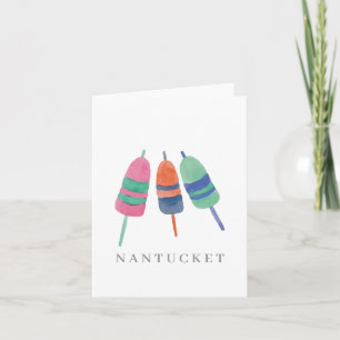 Cartão De Notas Vazio Nantucket Lobster Bouys