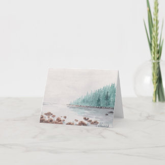 Cartão De Notas Vazio, Watercolor