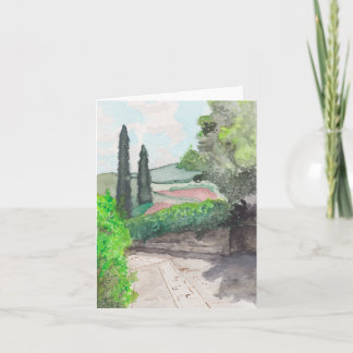 Cartão De Notas Vazio, Watercolor