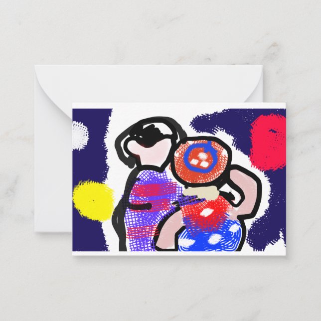 Cartão De Notas Ver fogo de artifício (Frente)