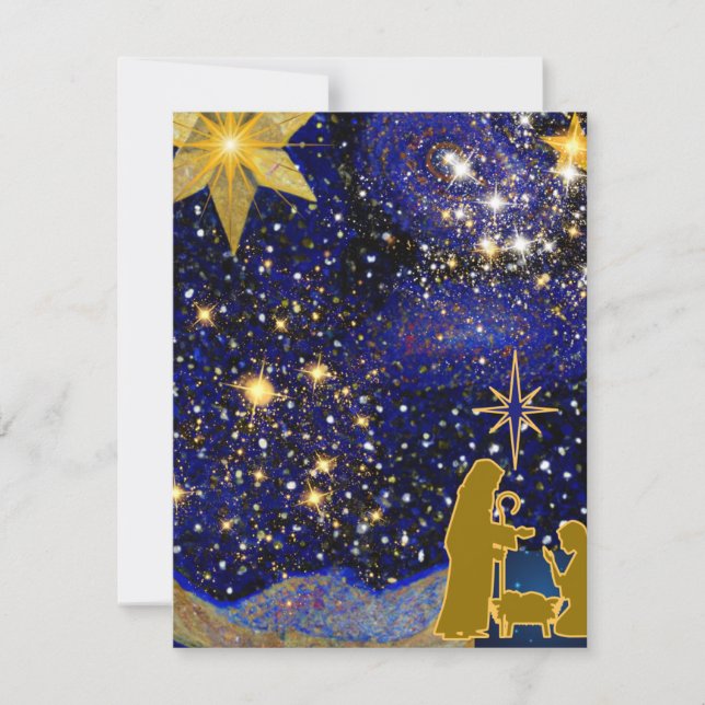 Cartão De Notas Véspera de Natal (Frente)