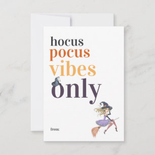 Cartão De Notas Vibes de Hocus Pocus Apenas Sala de Aula de Brux