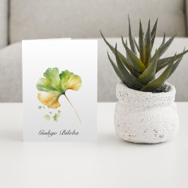 Cartão De Notas Vida Herbal: Ginkgo Biloba personalizável