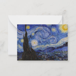 Cartão De Notas Vincent Van Gogh - A noite de Starry