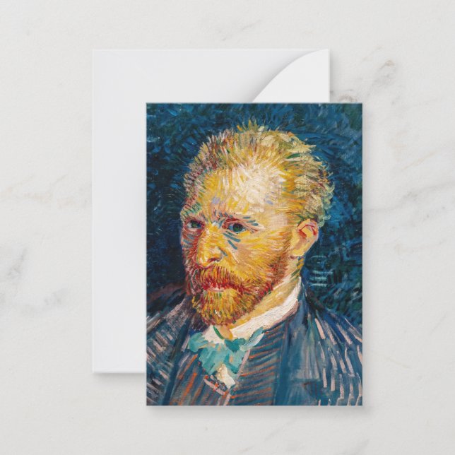 Cartão De Notas Vincent Van Gogh - Autorretrato (Frente)