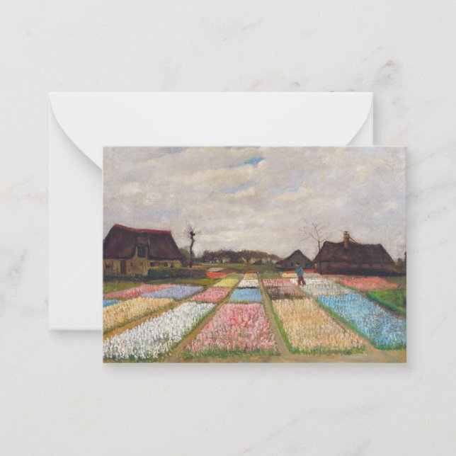 Cartão De Notas Vincent van Gogh - Flores na Holanda (Frente)