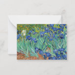 Cartão De Notas Vincent Van Gogh - Irrises<br><div class="desc">Irlandeses / Íris - Vincent Van Gogh,  1889</div>