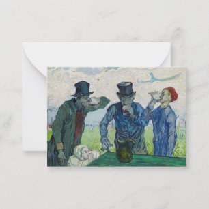 Cartão De Notas Vincent van Gogh - Os Bebidas, depois de Daumier