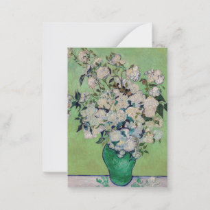Cartão De Notas Vincent van Gogh - Rosas