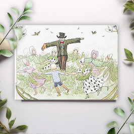 Cartão De Notas Vintage Garden Children Little Lasse Elsa Beskow