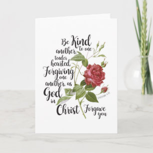 Cartão De Notas Vintage Rosa flor ilustrada com bíblia verso