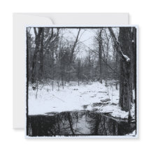Vintage Style Winter Photo Hiking Trail