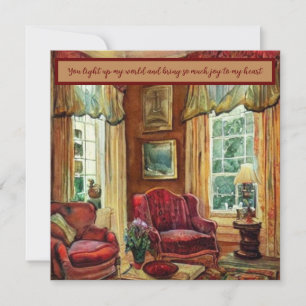 Cartão De Notas Você acende meu mundo