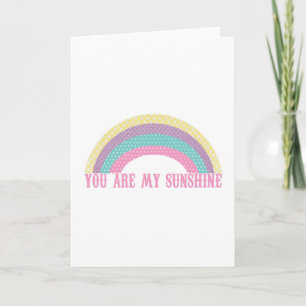Cartão De Notas Você é a minha papelaria Sunshine Rainbow