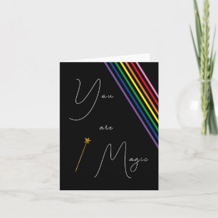 Cartão De Notas Você é Magic Rainbow Card