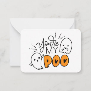Cartão De Notas Você é meu presente de Boo Envelopes