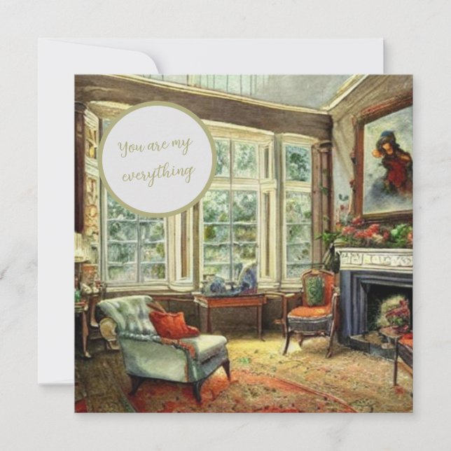 Cartão De Notas Você é meu tudo (Frente)