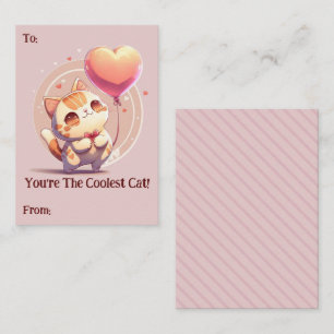 Cartão De Notas Você é o Gato Mais Legal do Dia dos Namorados