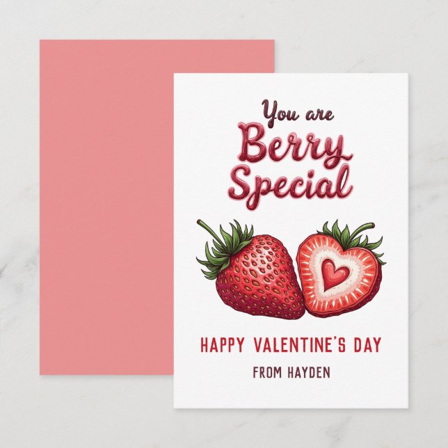 Cartão De Notas Você é Sala Especial Berry (Frente/Verso)