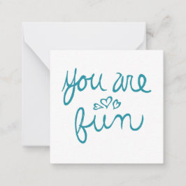 Cartão De Notas Você É Um Namorados Divertido