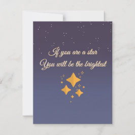 Cartão De Notas Você é uma estrela brilhante