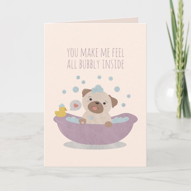 Cartão De Notas Você Me Faz Sentir Toda Dentro (Frente)