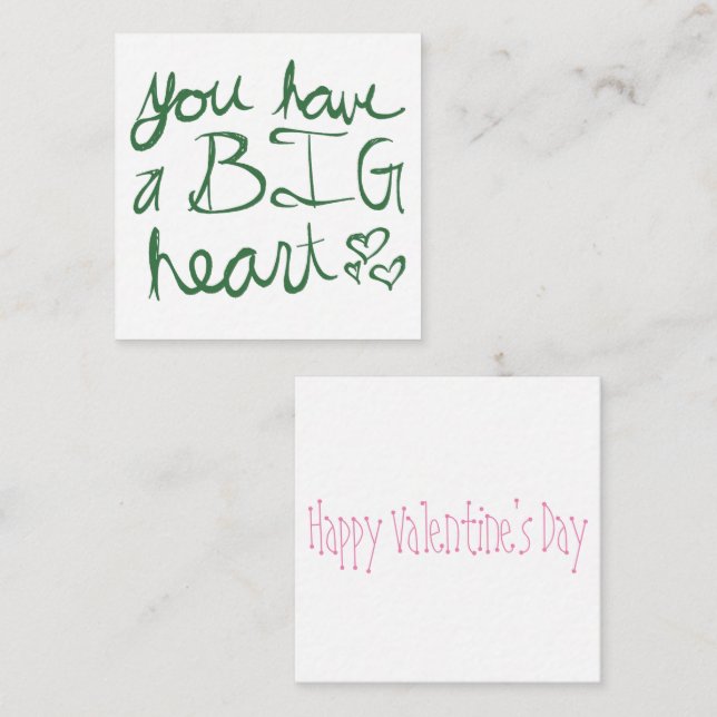 Cartão De Notas Você tem um grande Namorados cardíaco (Frente/Verso)