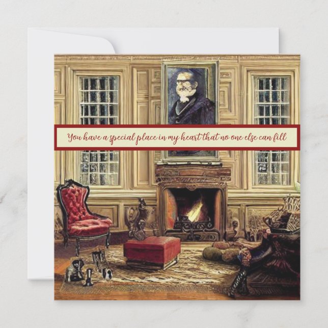 Cartão De Notas Você tem um lugar especial no meu coração (Frente)