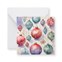 Watercolor Merry Christmas Bauble