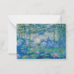 Cartão De Notas Waterlilies, 1916-1919 by Claude Monet<br><div class="desc">Claude Monet - Waterlilies,  1916-1919. Oscar-Claude Monet (1840-1926) was a French painter and founder of impressionist painting who is seen as a key precursor to modernism,  especially in his attempts to paint nature as he perceived it.</div>