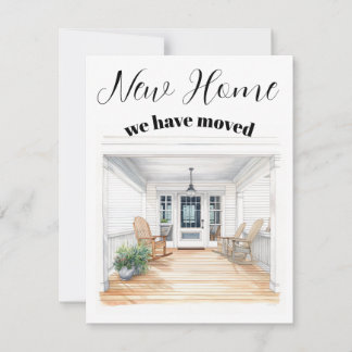 Cartão De Notas We Have Moved to a New Home