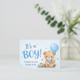Cartão De Notas Welcome Baby Boy – A Bundle of Joy