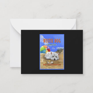 Cartão De Notas Westie Dog Beach Life