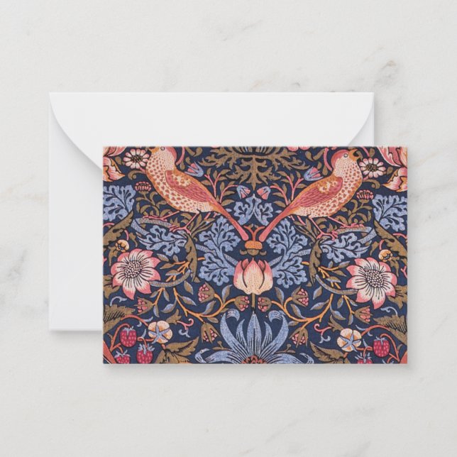 Cartão De Notas William Morris (Frente)