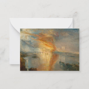 Cartão De Notas William Turner - The Burning of the Parliament