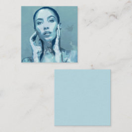 Cartão De Notas "Woman in Blue"