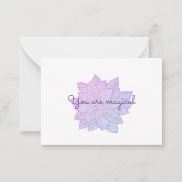 Cartão De Notas You are magical: Hand-Drawn Floral Affirmation