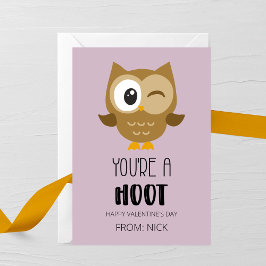 Cartão De Notas You’re a Hoot Kids Valentine’s Day Card