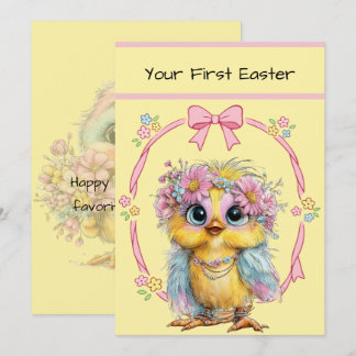 Cartão De Notas Your First Easter Flat Note Card