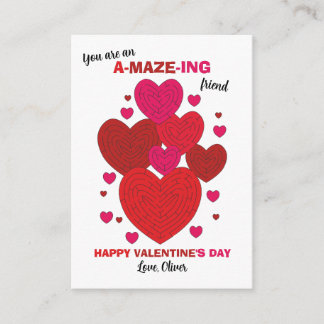 Cartão De Notas You're Amazing Maze Classroom Valentine Note Card