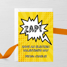 Cartão De Notas Zap! Electric Valentine’s Day Card