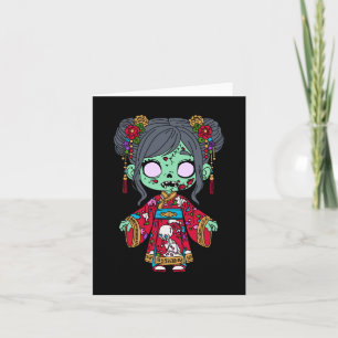 Cartão De Notas Zombie Chinês Bonito